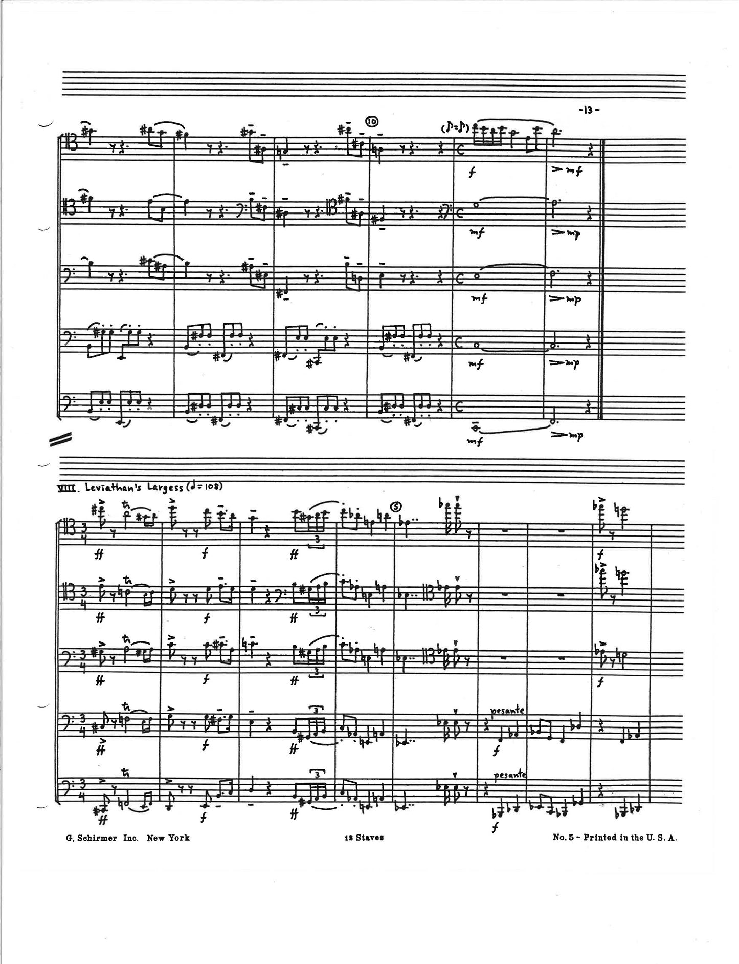 SUITE FOR FIVE BASSOONS