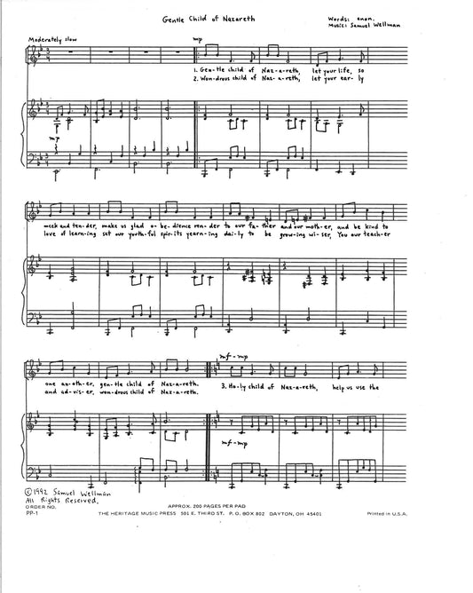 TWO SONGS FOR CHILDREN'S CHOIR OPUS 86