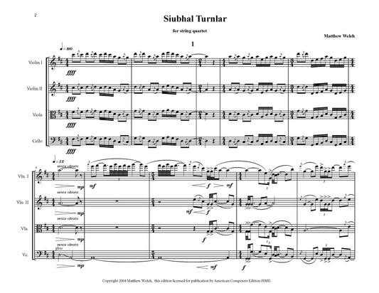 SIUBHAL TURNLAR for String Quartet