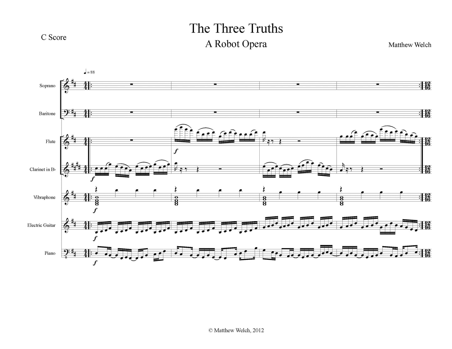 THREE TRUTHS - A ROBOT OPERA