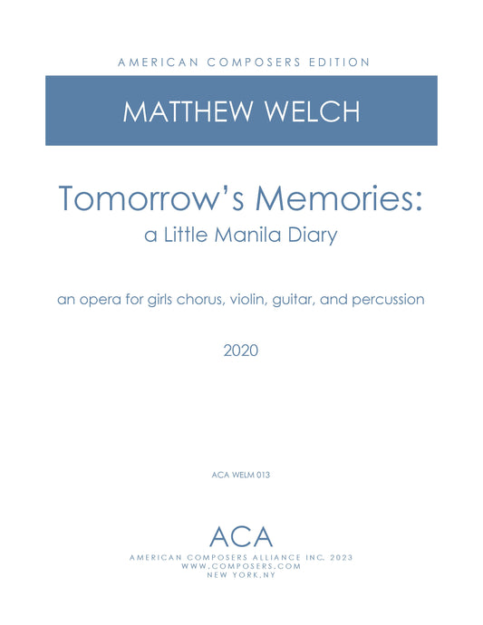 Tomorrow's Memories: A Little Manila Diary