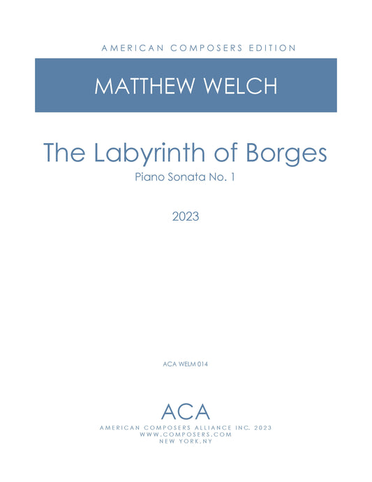 Piano Sonata No. 1 - The Labyrinths of Borges