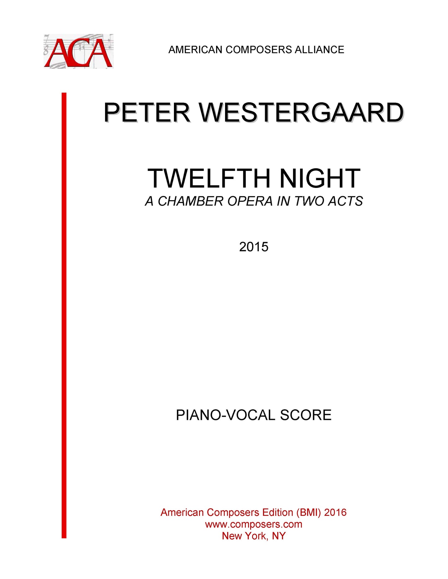 TWELFTH NIGHT Acts 1 and 2 PV