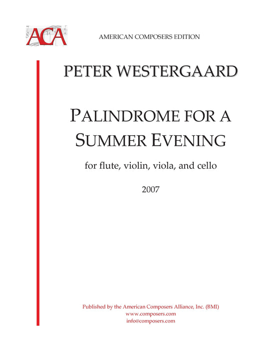 PALINDROME FOR A SUMMER EVENING