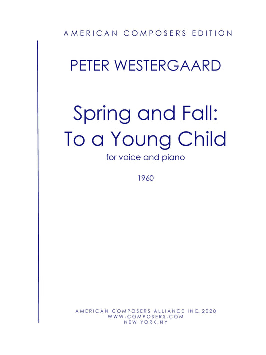 SPRING AND FALL: TO A YOUNG CHILD