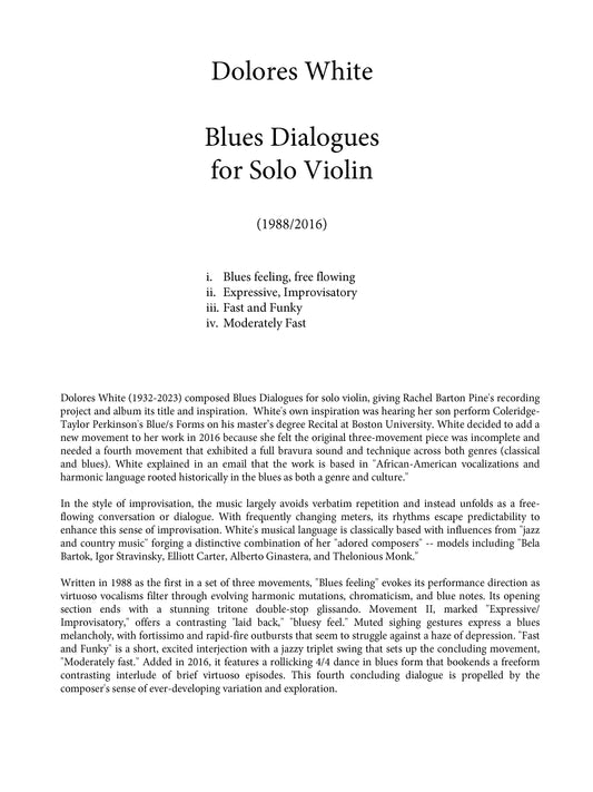 Blues Dialogues