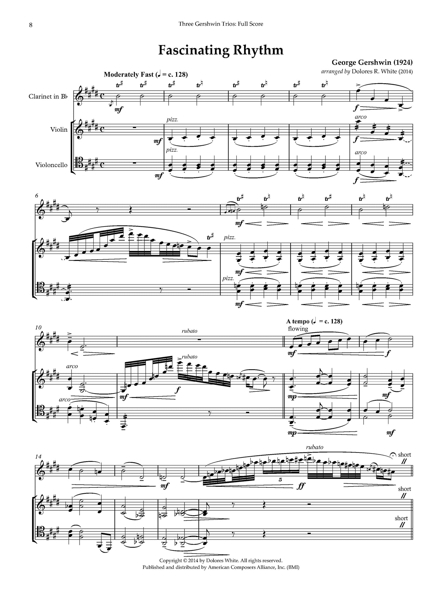 Three Gershwin Trios