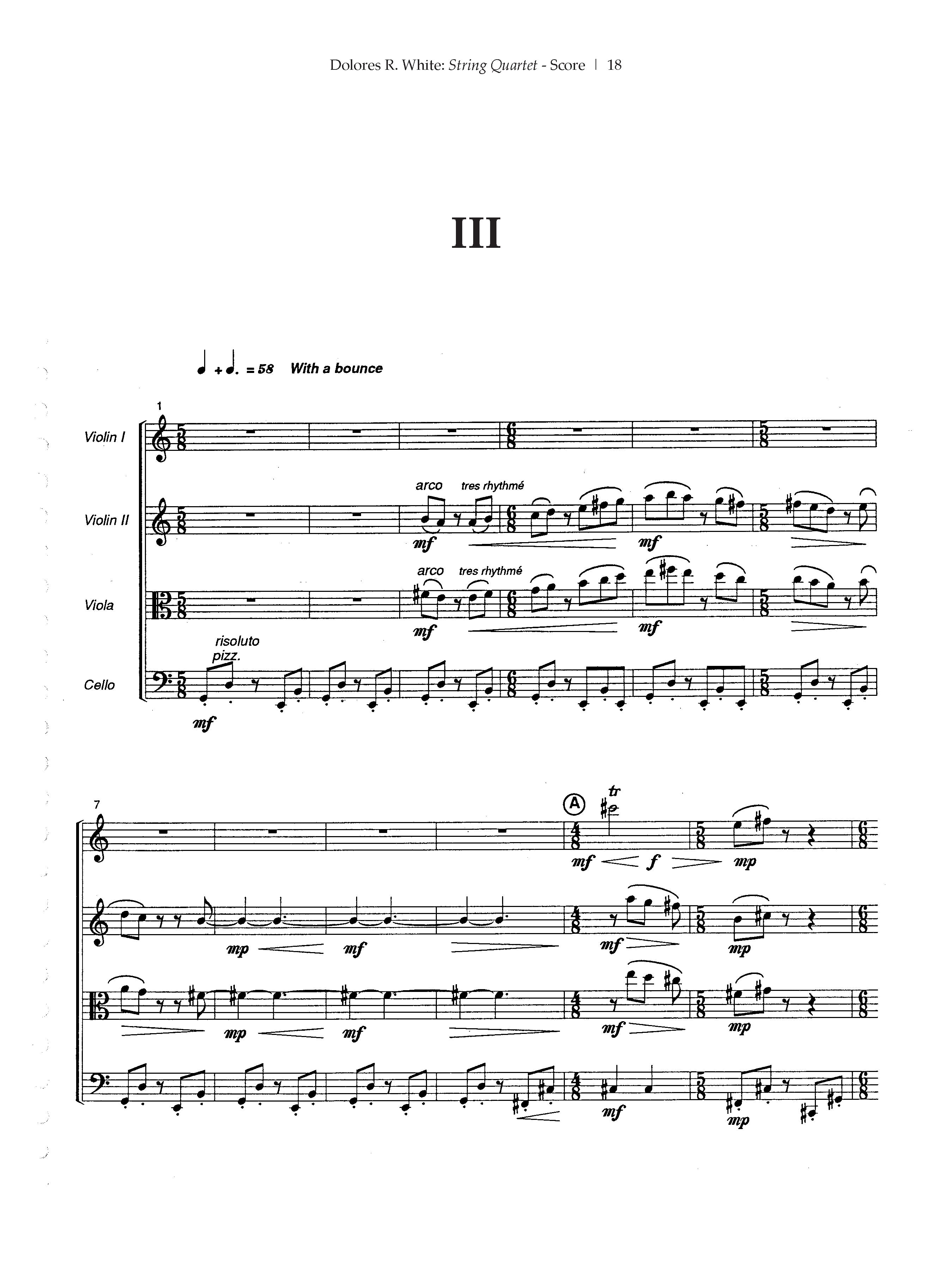 String Quartet – American Composers Alliance