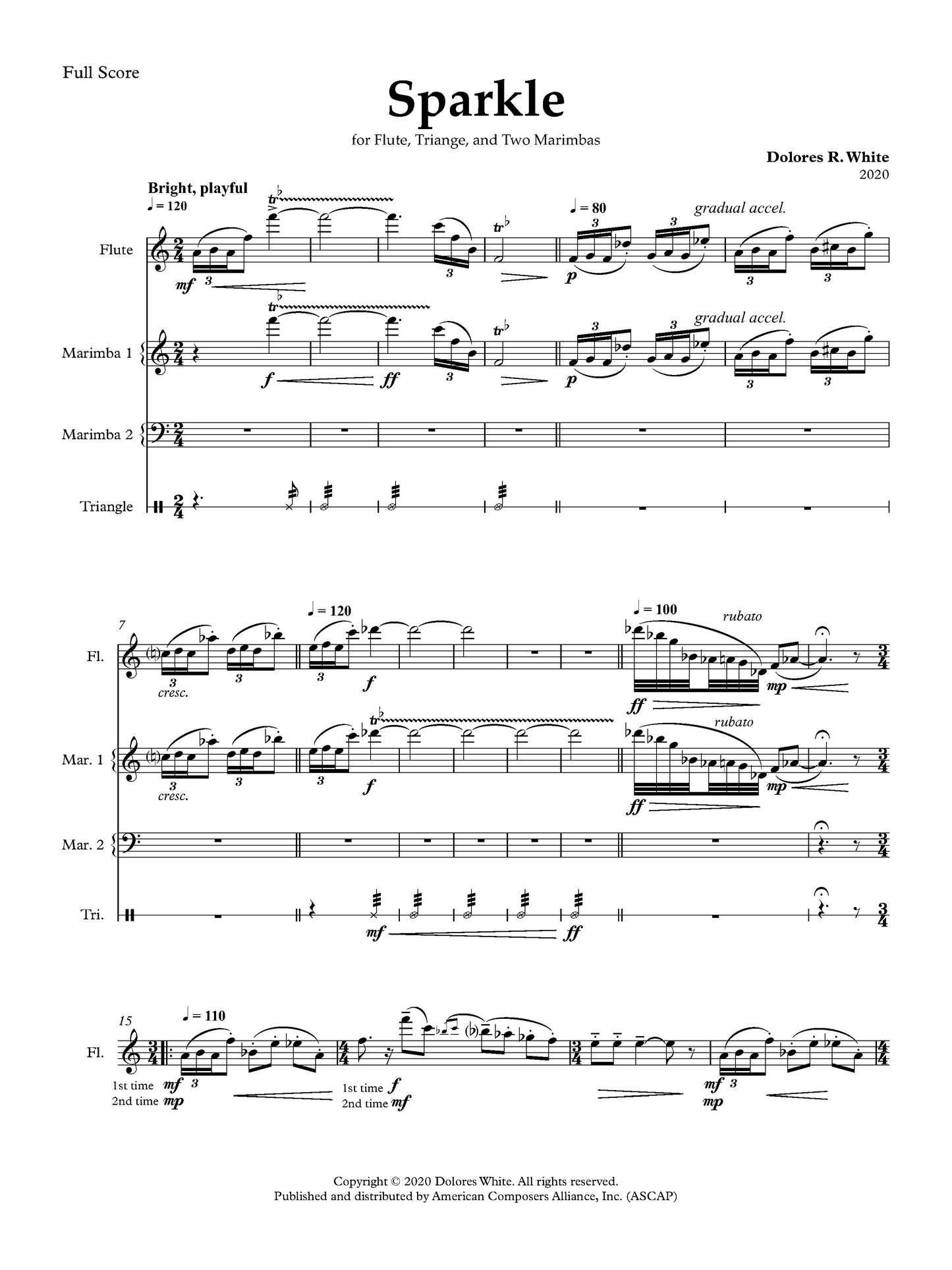 Sparkle (Version for Quartet)