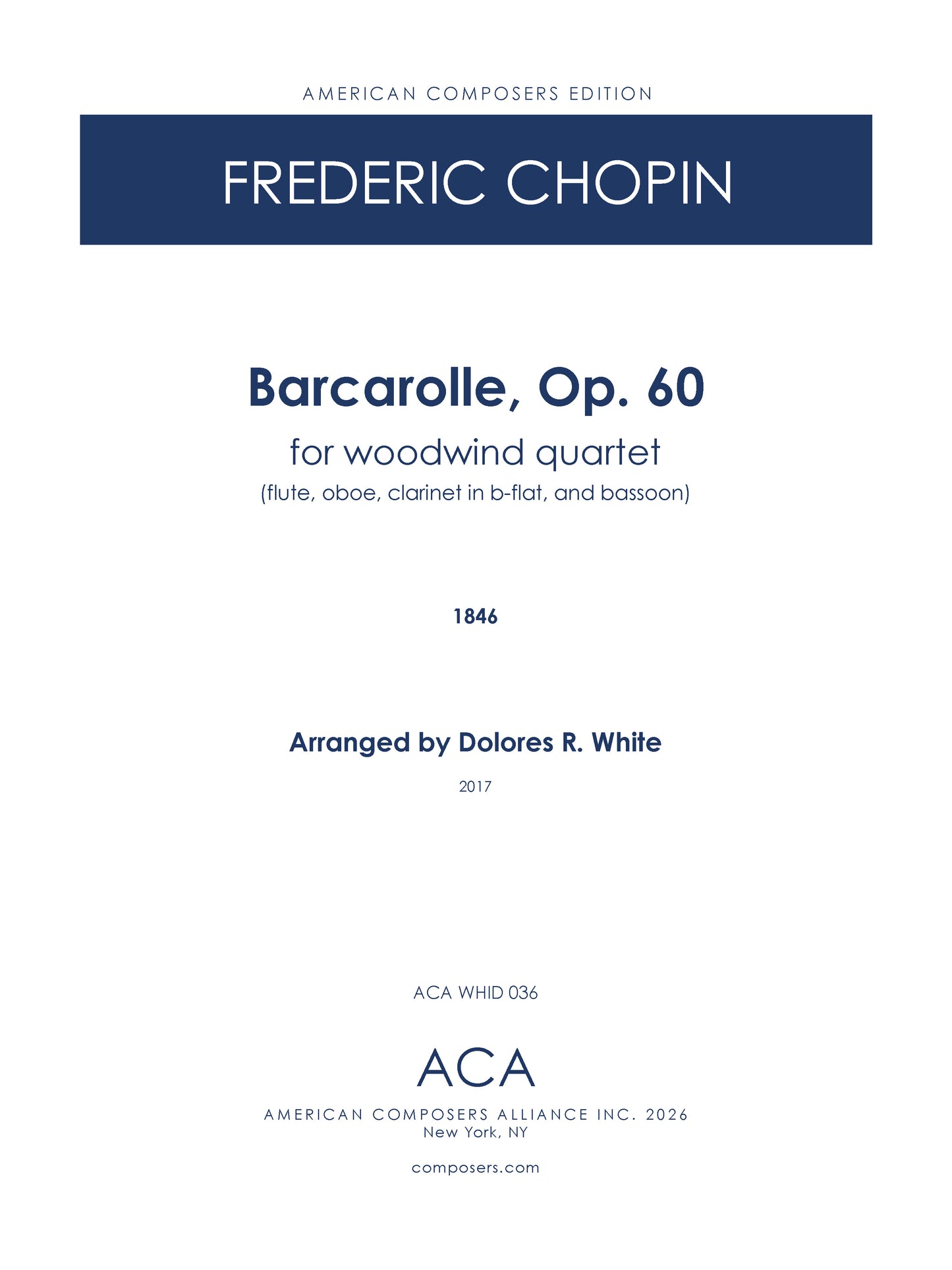 Barcarolle, Op. 60