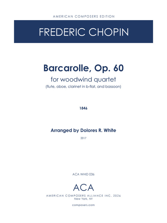 Barcarolle, Op. 60