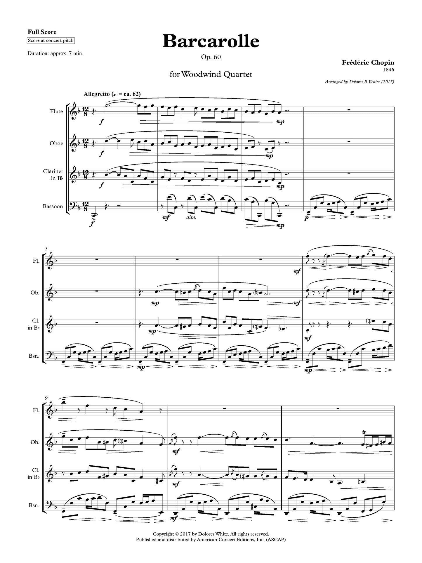 Barcarolle, Op. 60
