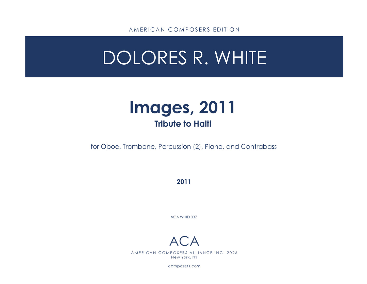 Images, 2011: Tribute to Haiti
