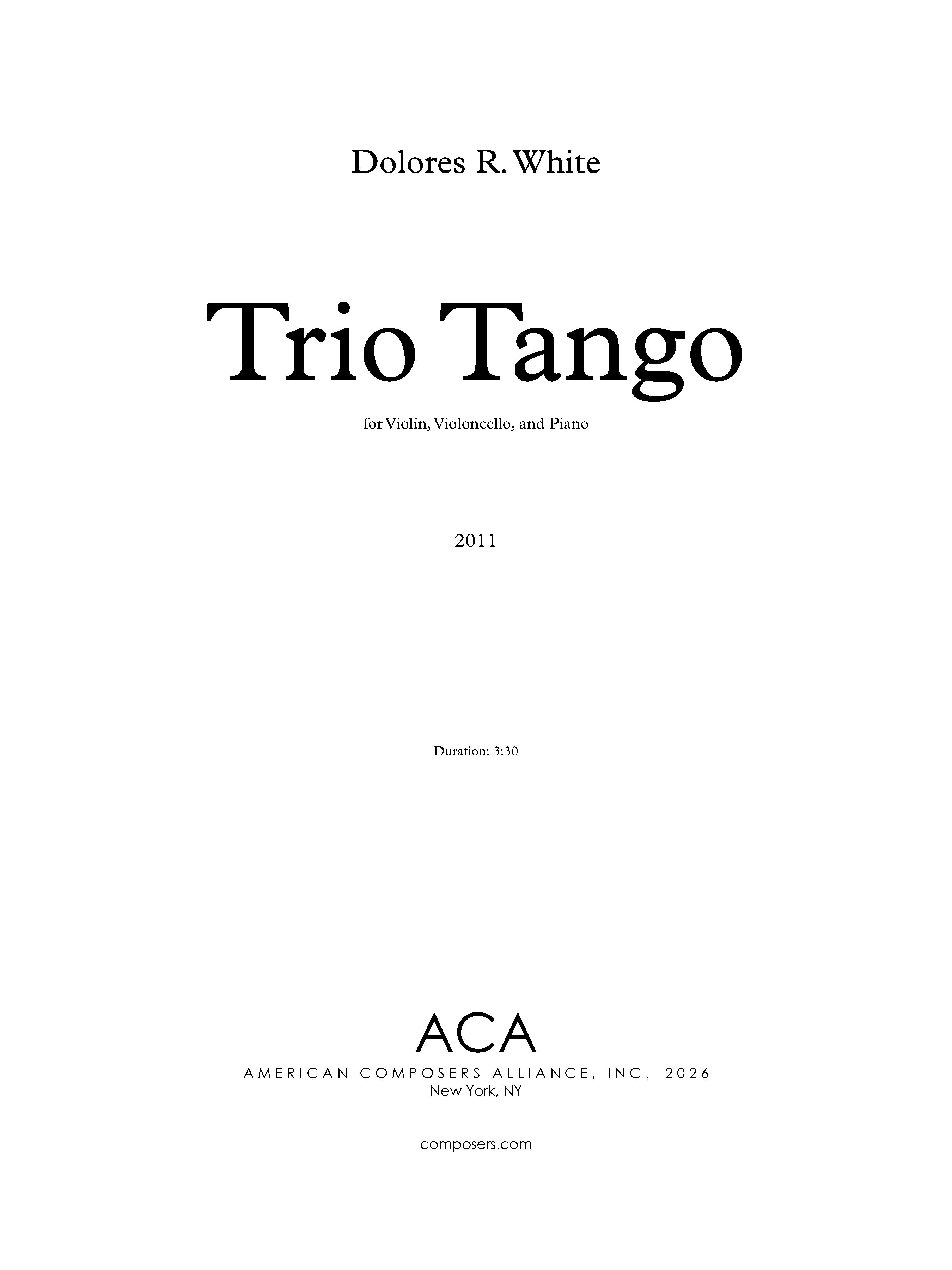 Tango de Colección 全20巻セット Clarín Trio Tango – American Composers Alliance