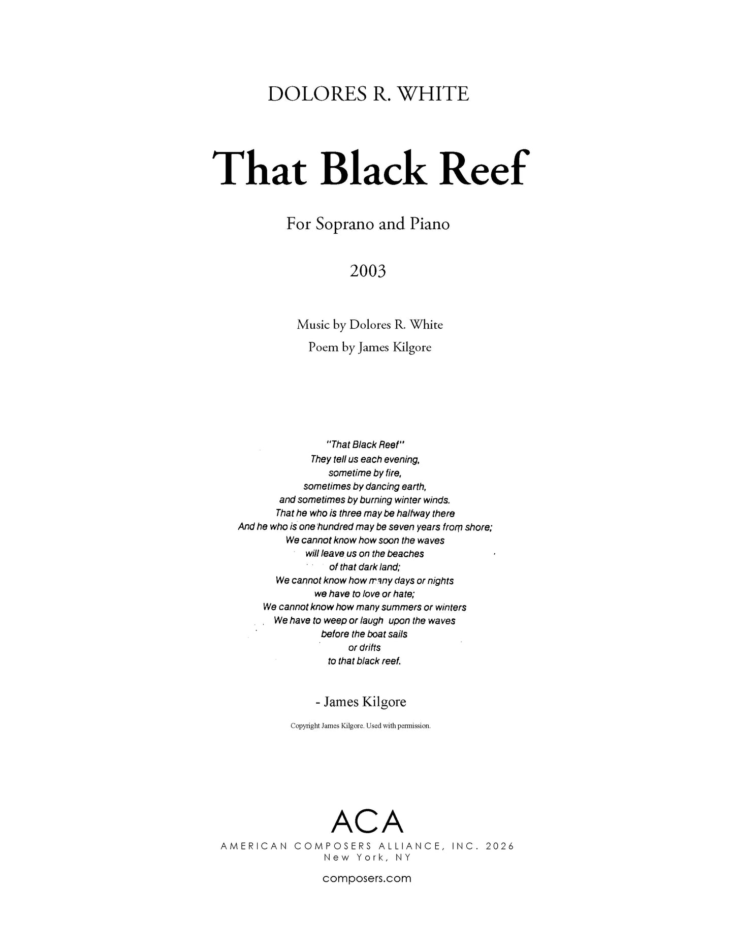 That Black Reef