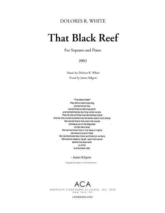 That Black Reef