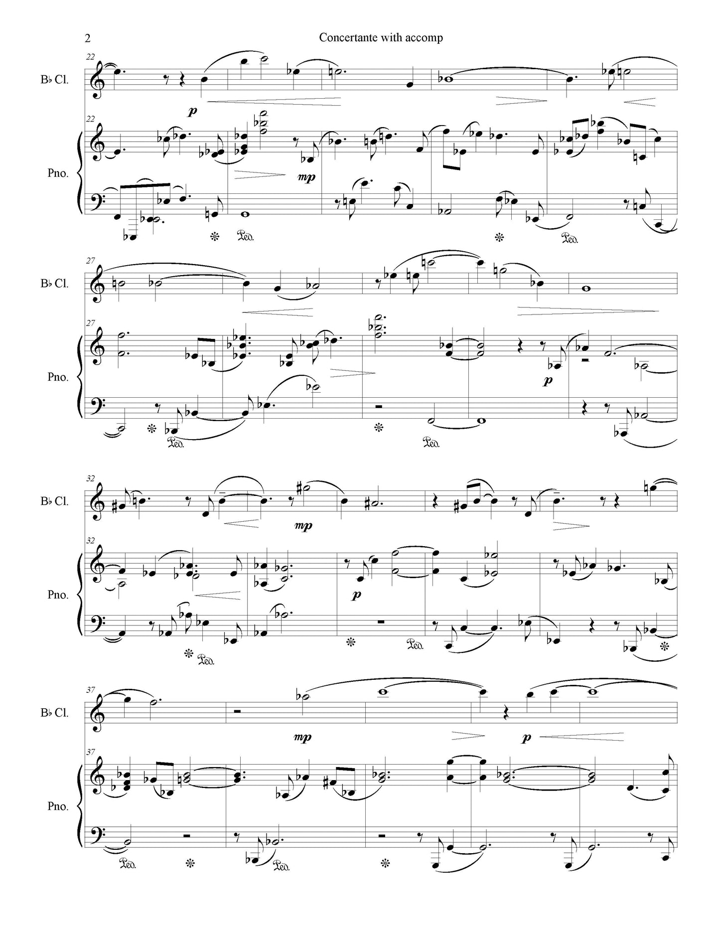 CONCERTANTE II (Clarinet and piano)