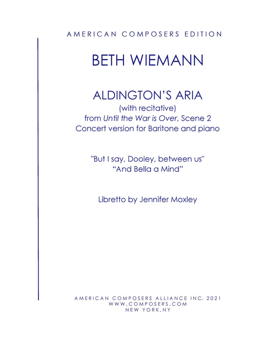 Aldington's Aria (with recitative)