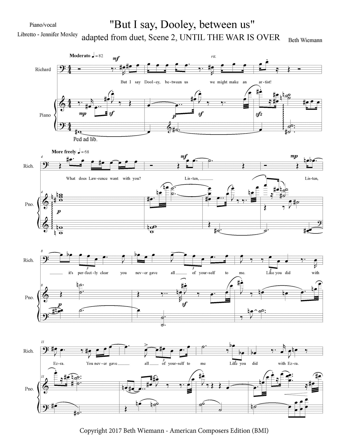 Aldington's Aria (with recitative)