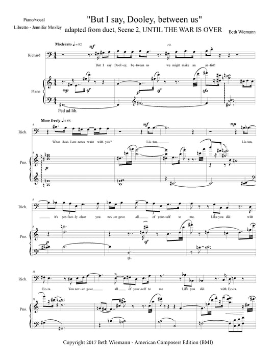 Aldington's Aria (with recitative)