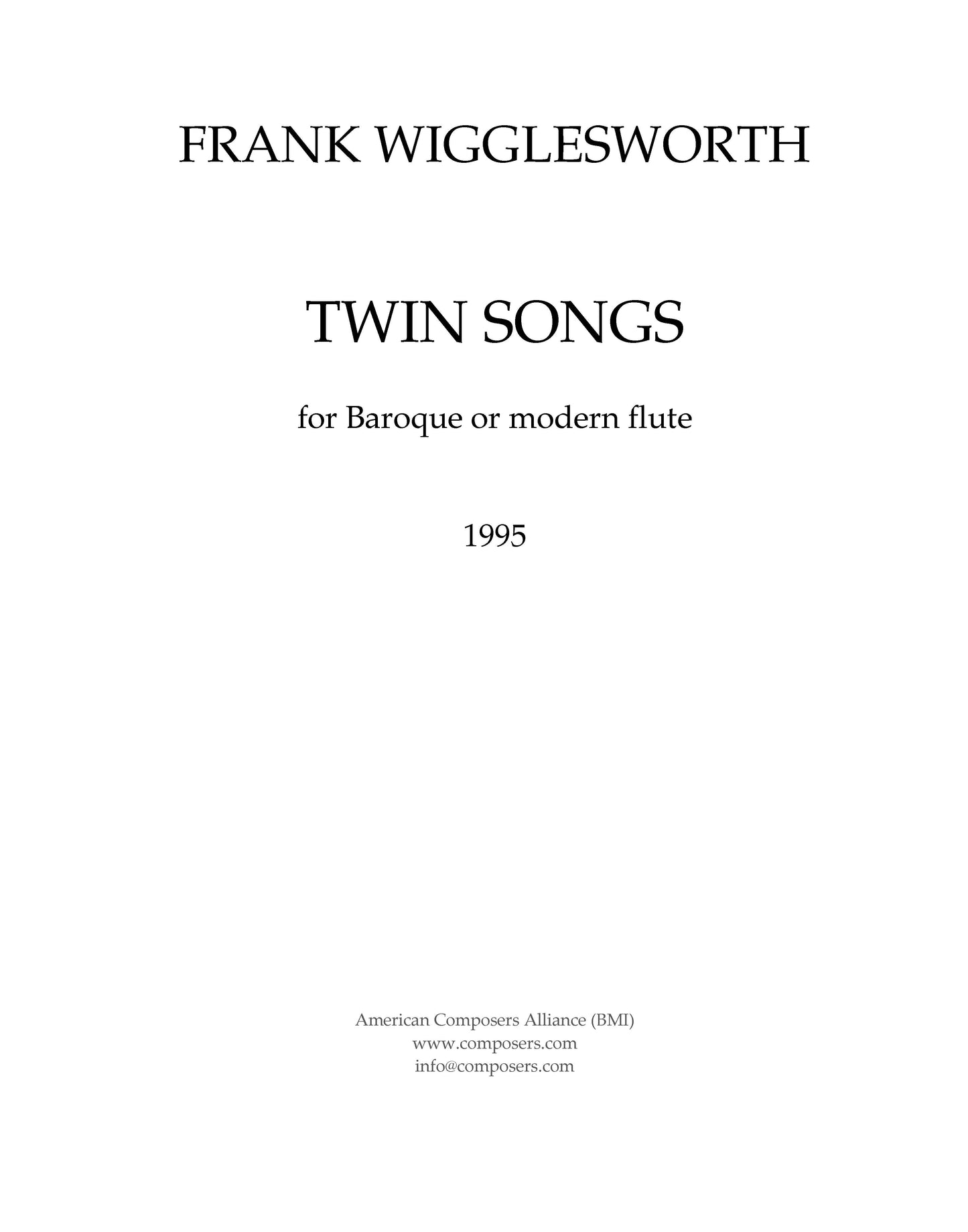 TWIN SONGS