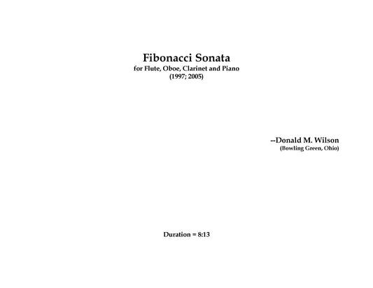 FIBONACCI SONATA Inst Quartet