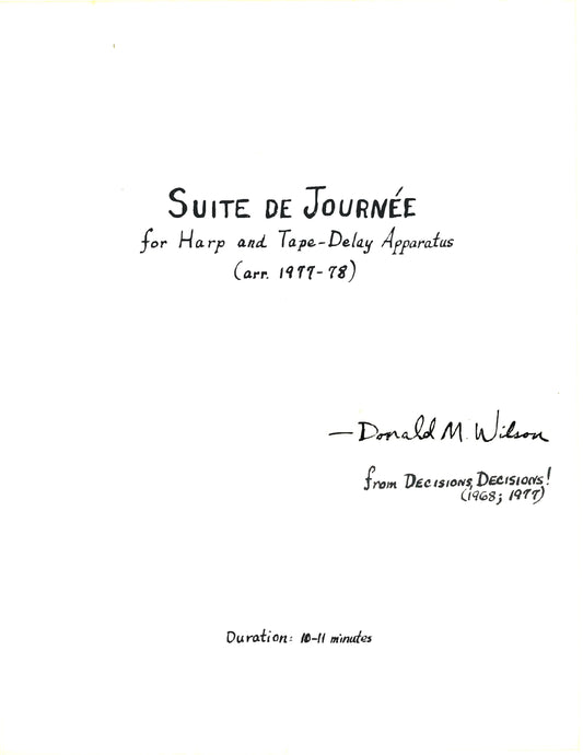 SUITE DE JOURNEE