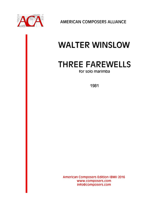 THREE FAREWELLS (or Fantasies After Die Zauberflote)