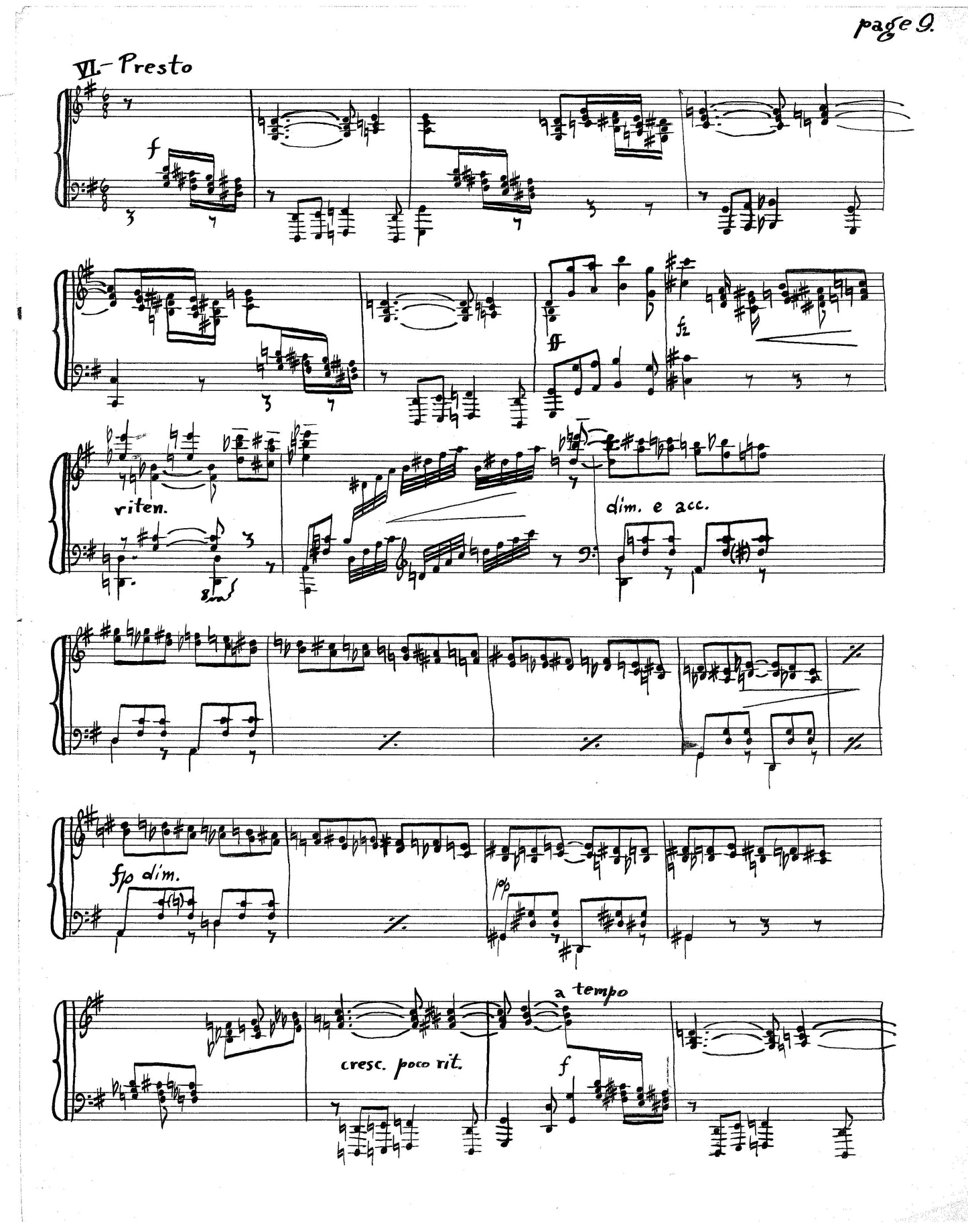 SIX PRELUDES FOR PIANO