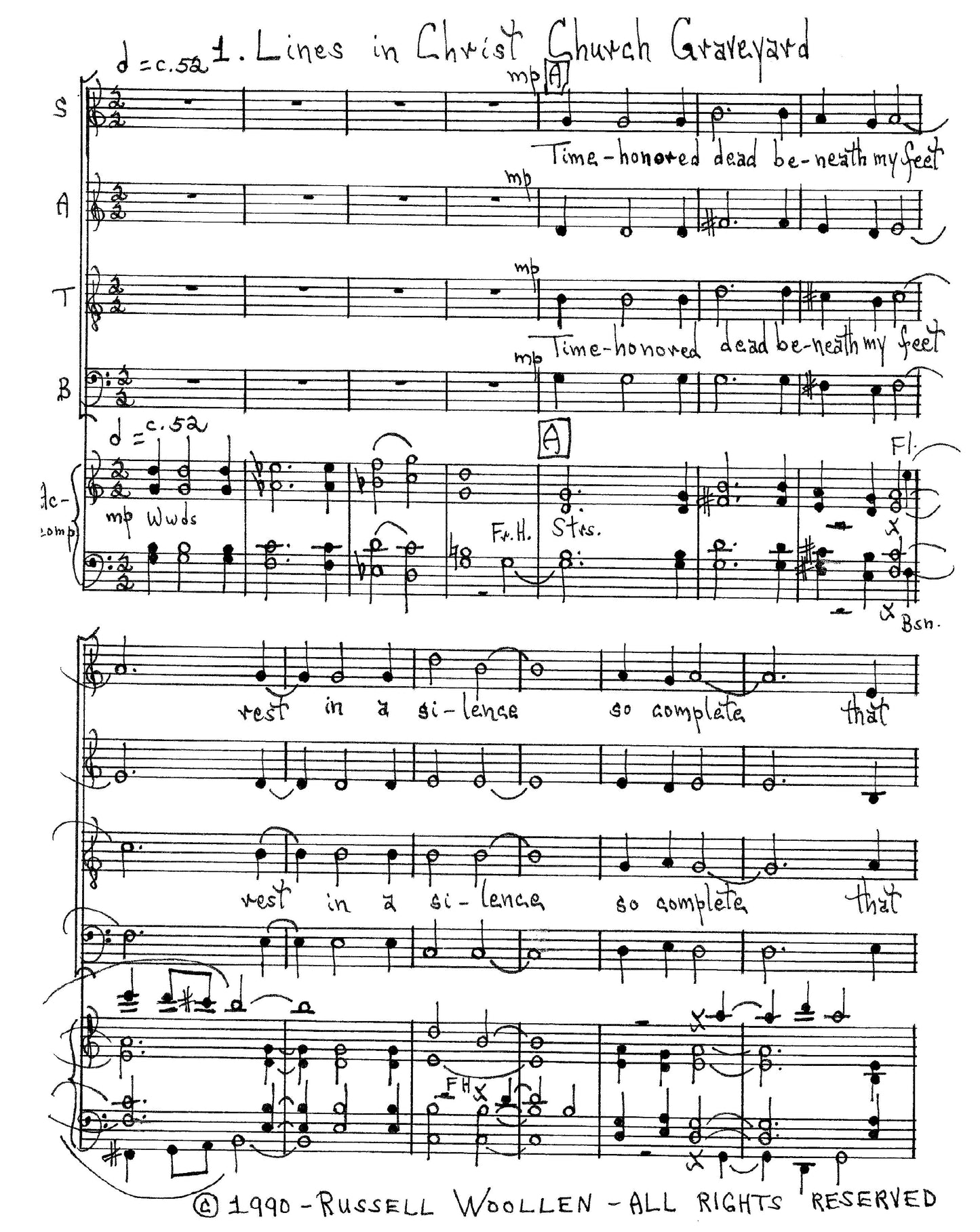 ALEXANDRIA SUITE - SATB Piano Vocal Score