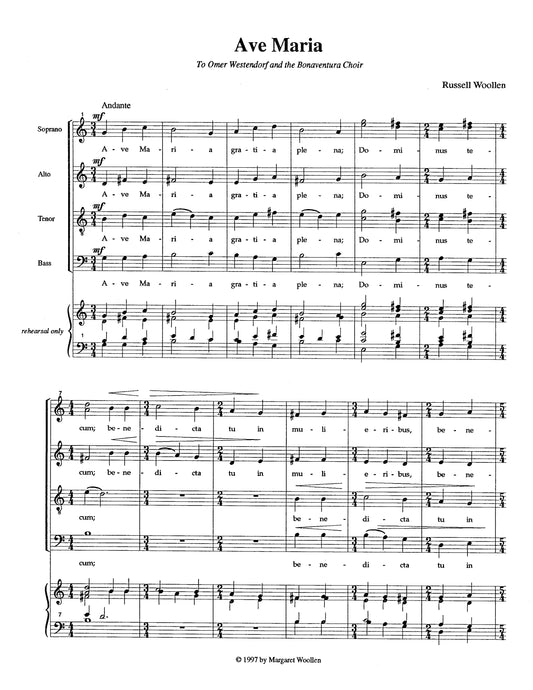 ALEXANDRIA SUITE - SATB with chamber orchestra