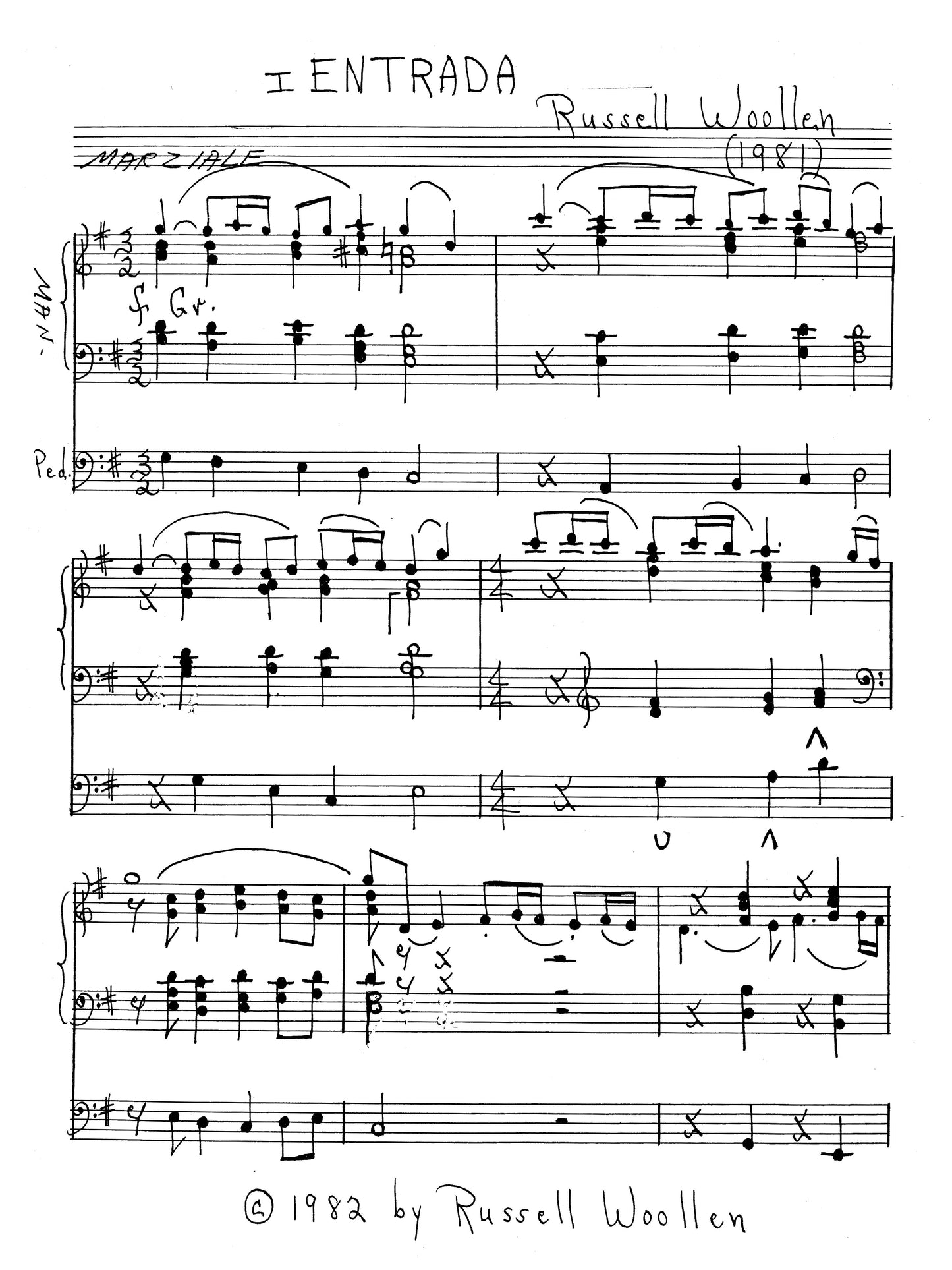 Five Pieces for Organ