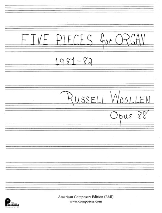 FIVE PIECES FOR ORGAN