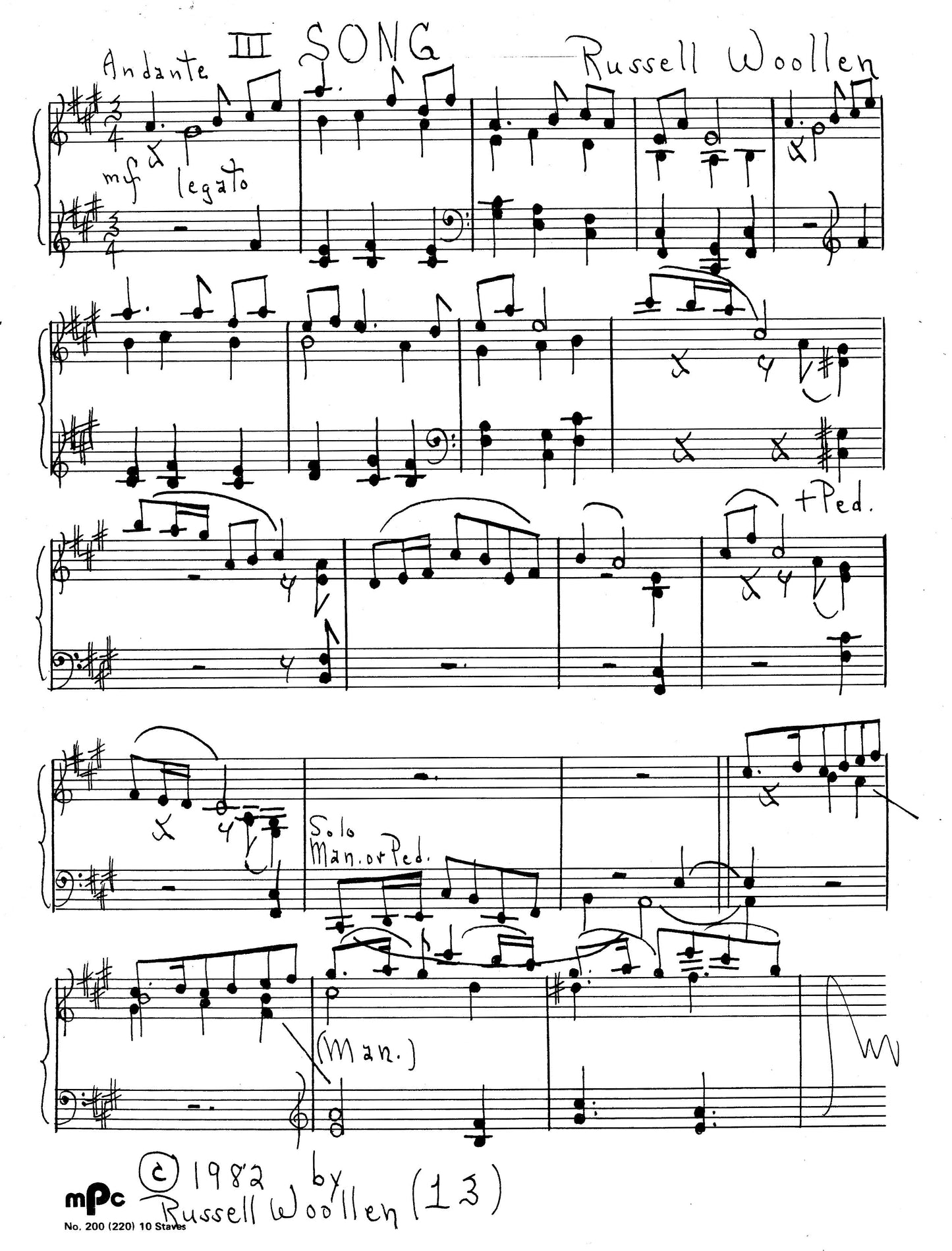 FIVE PIECES FOR ORGAN