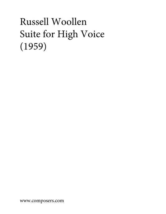 SUITE FOR HIGH VOICE