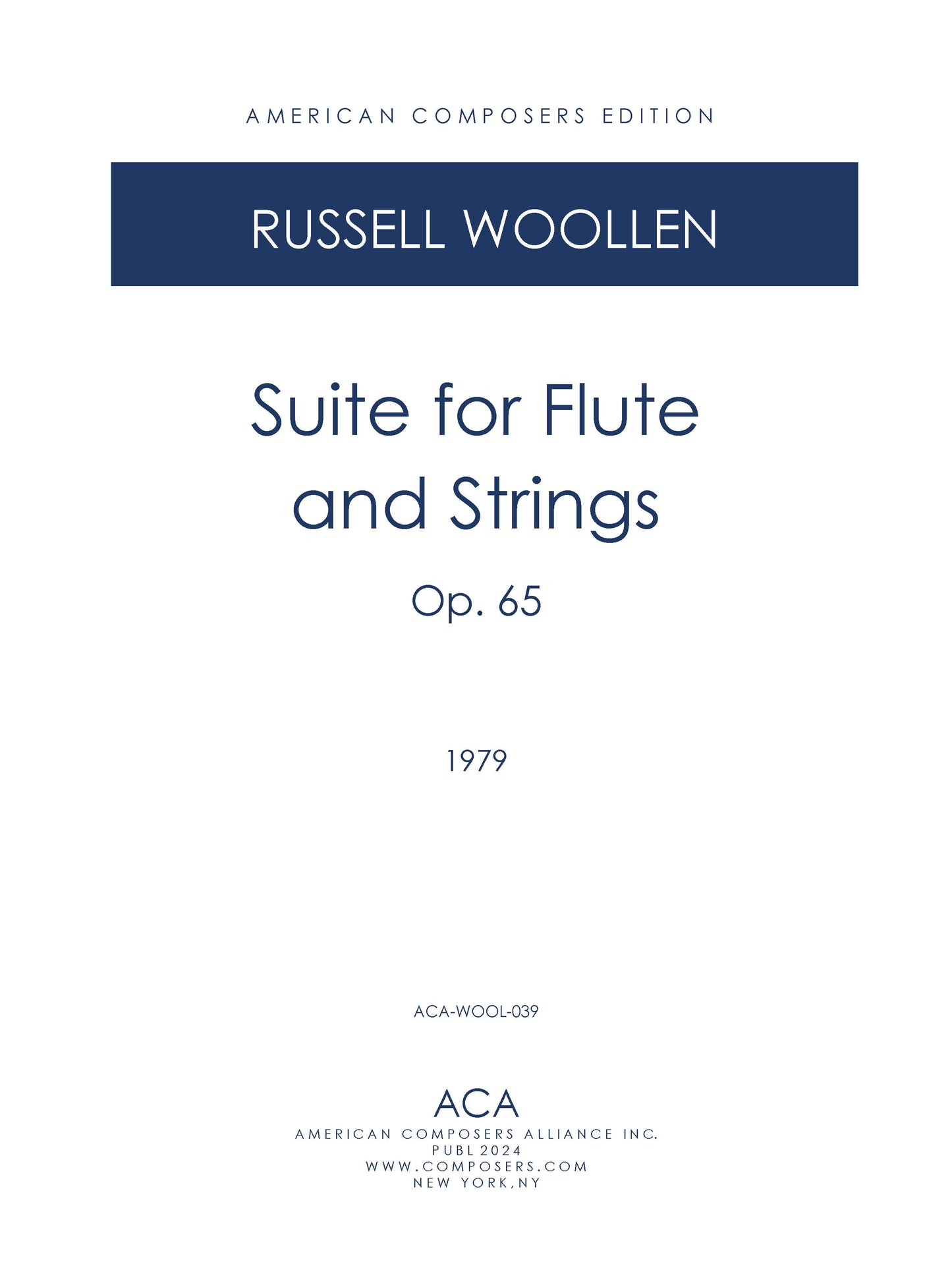 Suite for Flute and Strings