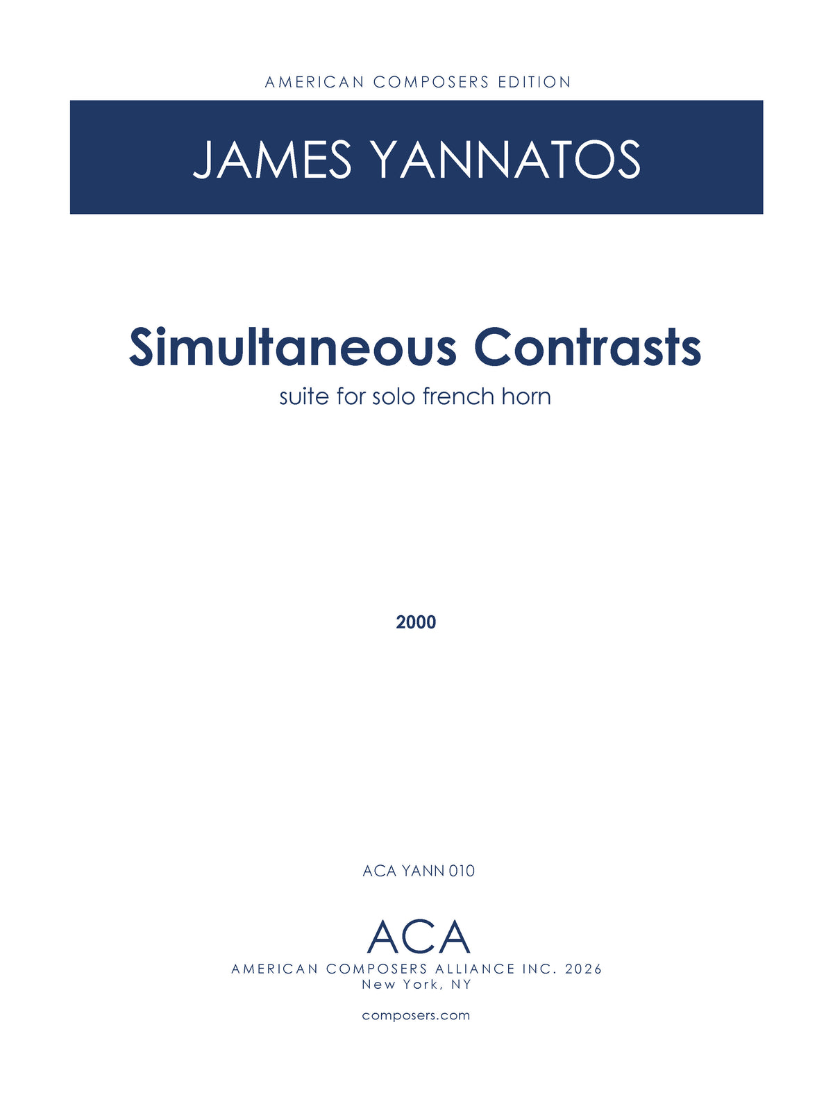 Simultaneous Contrasts