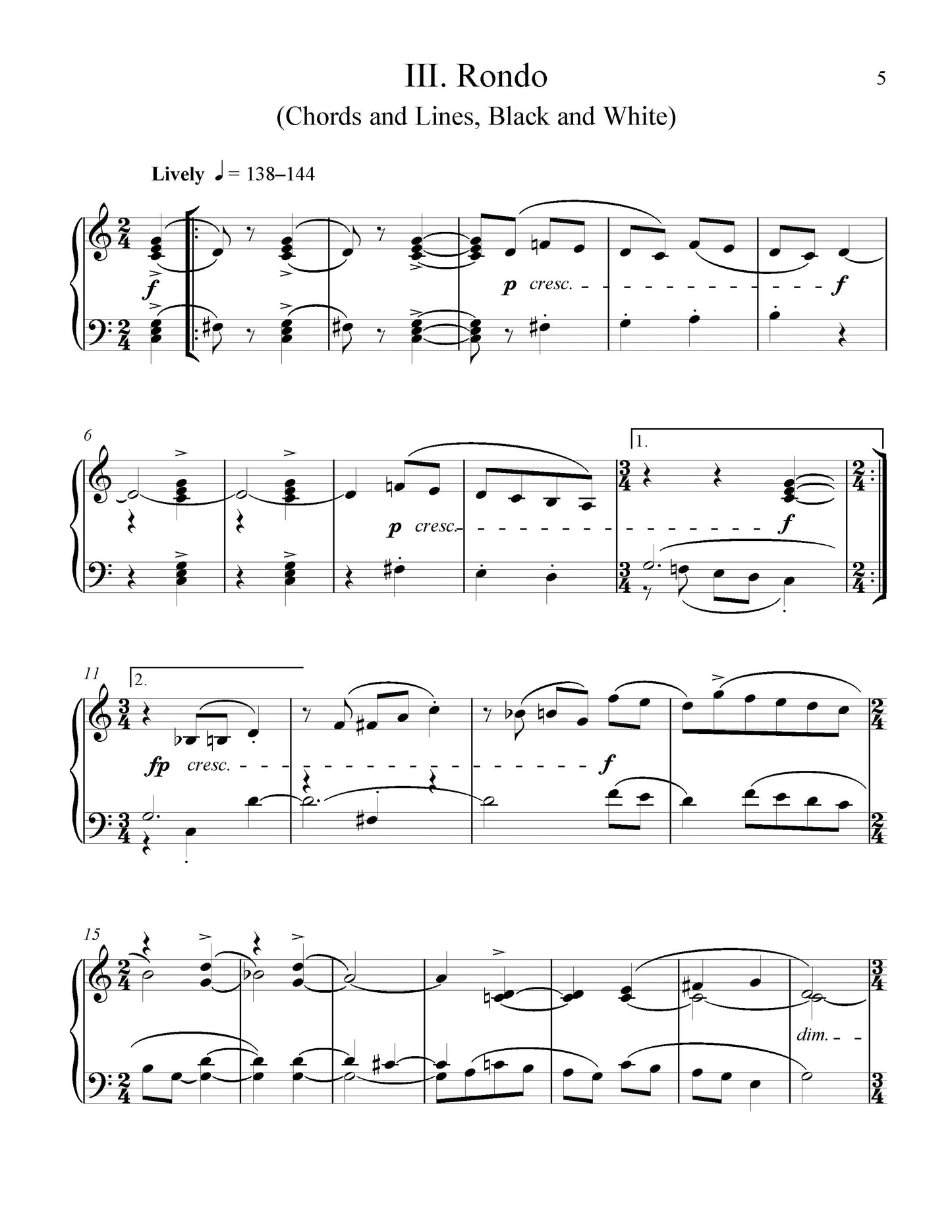 MINI SUITE: THREE PIECES FOR PIANO