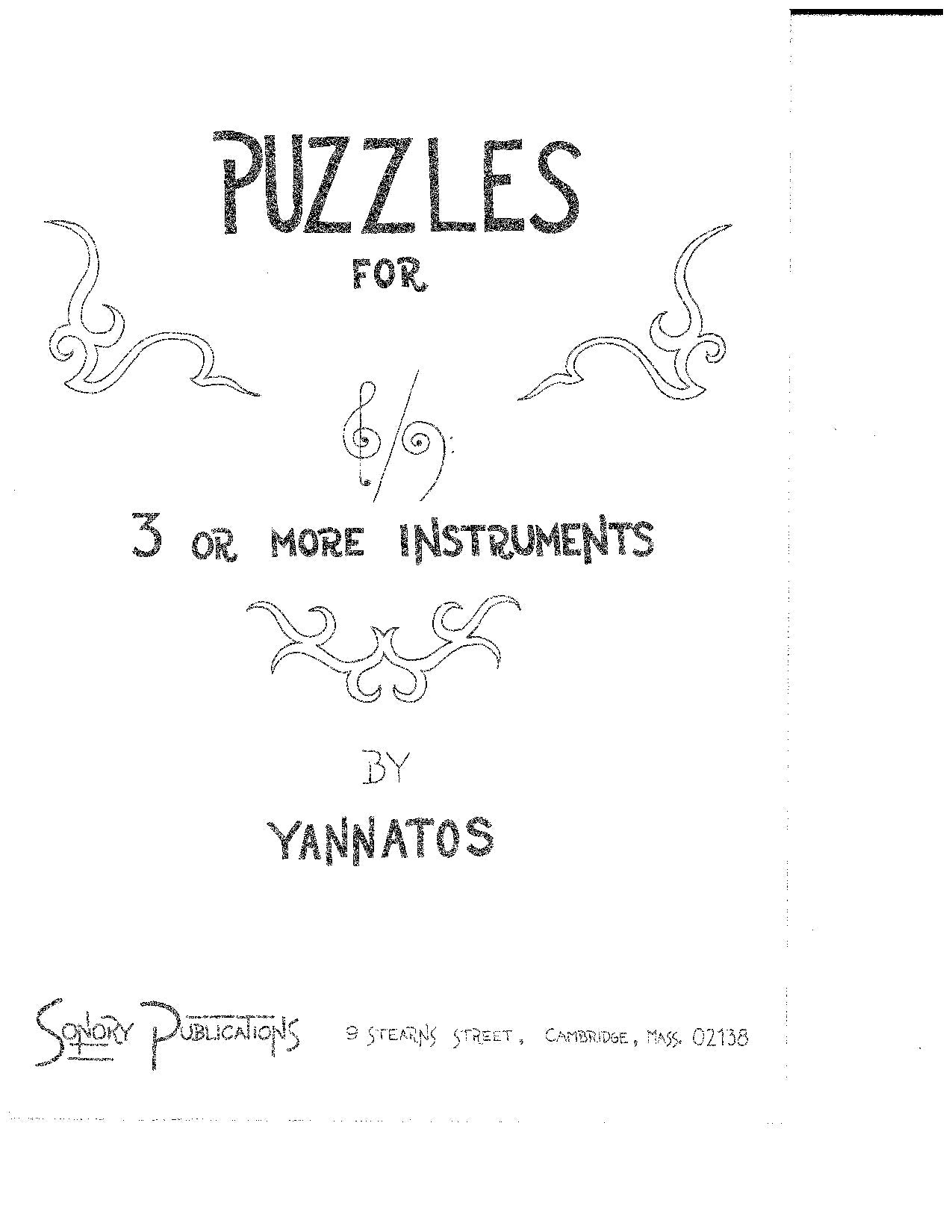 PUZZLES FOR THREE OR MORE INSTRUMENTS