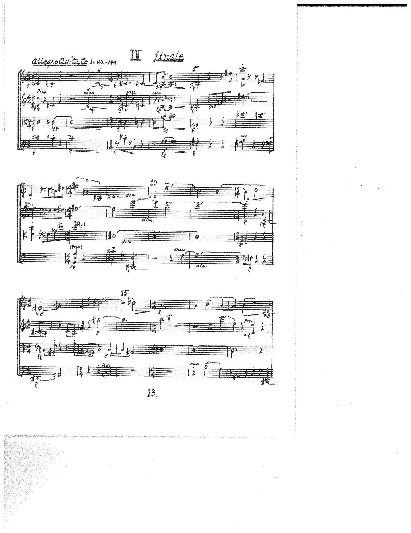 STRING QUARTET NO. 1