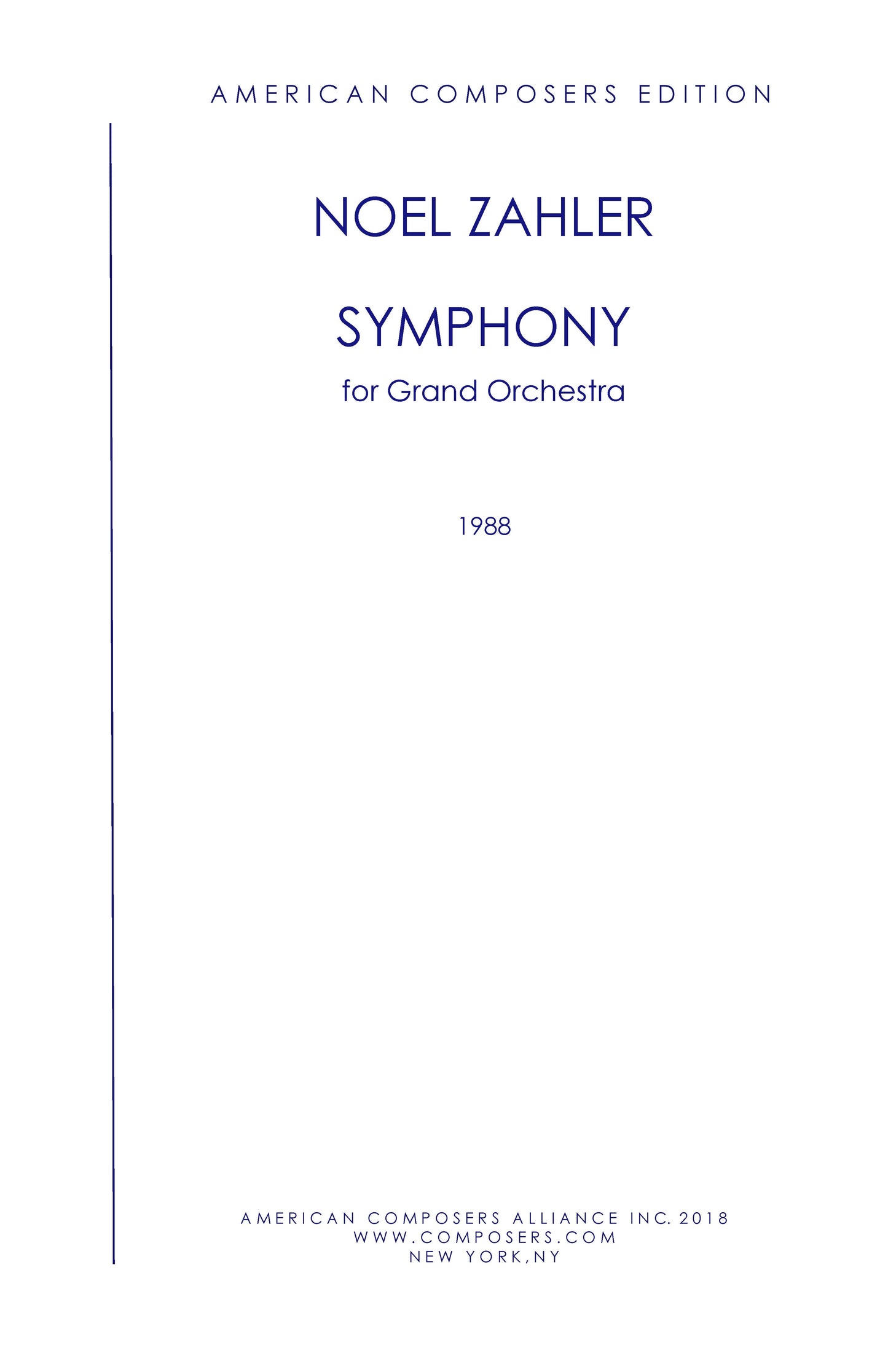 Symphony for Grand Orchestra