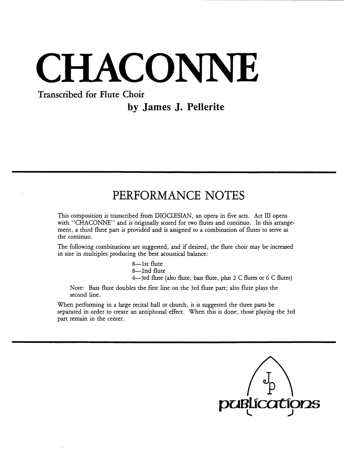 CHACONNE