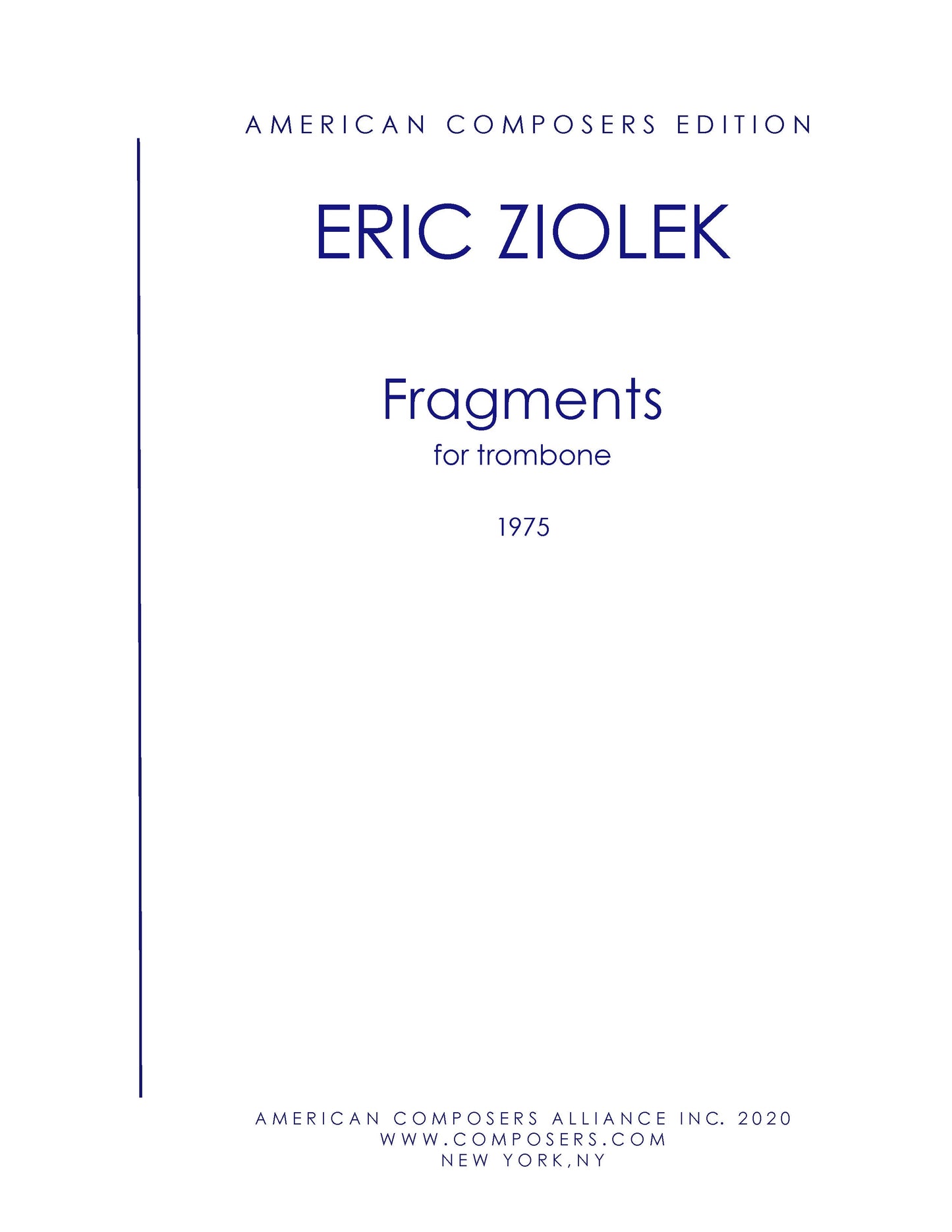 FRAGMENTS for trombone