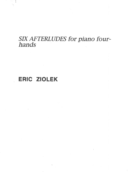 SIX AFTERLUDES for piano four hands