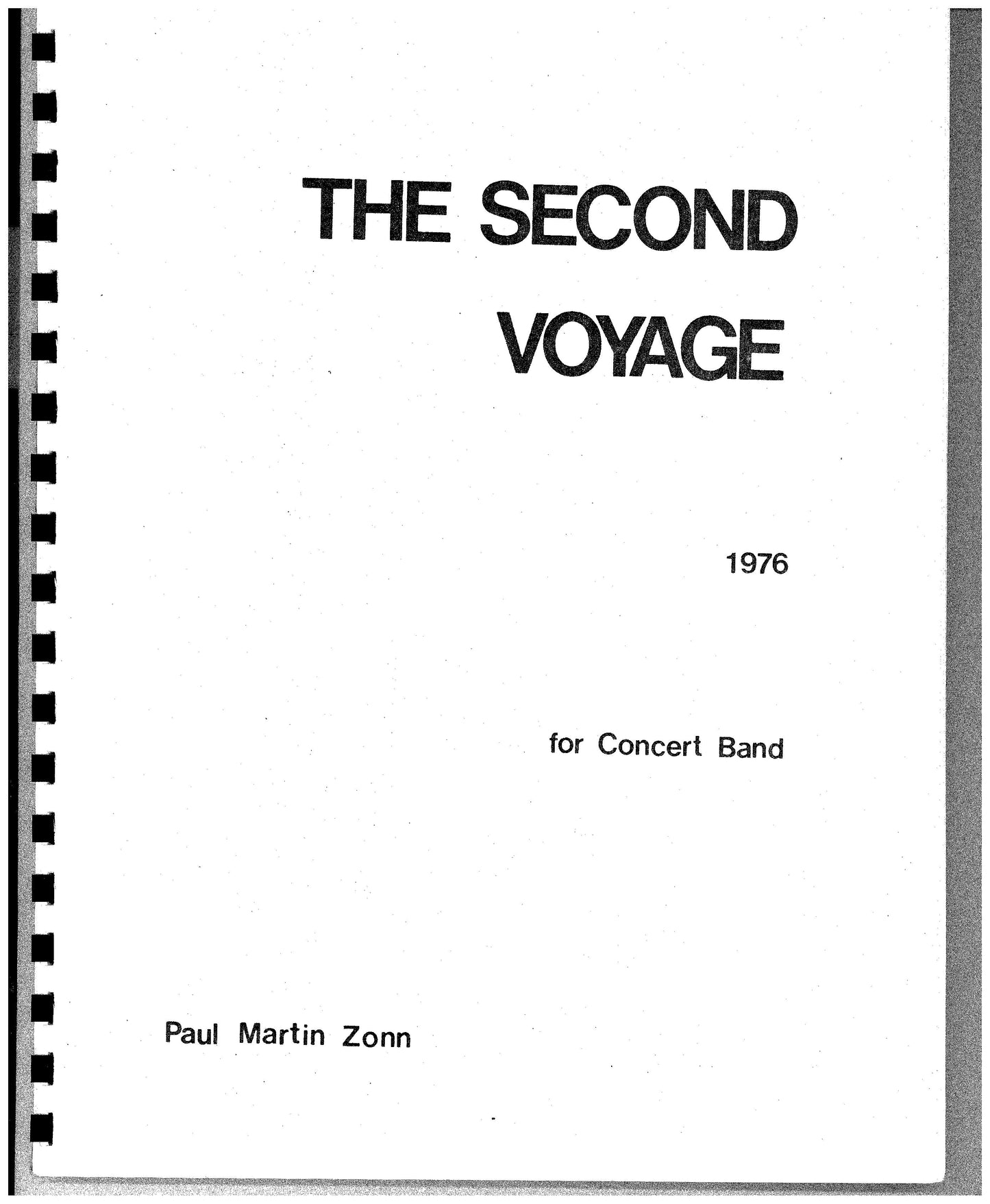 SECOND VOYAGE