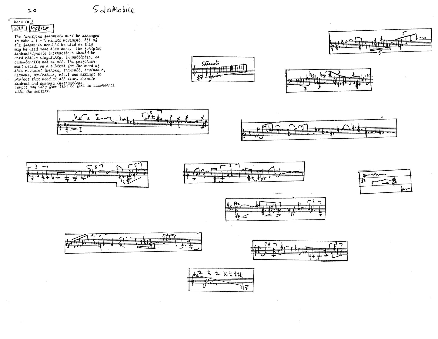 CONCERTINO FOR HORN AND 6 PLAYERS