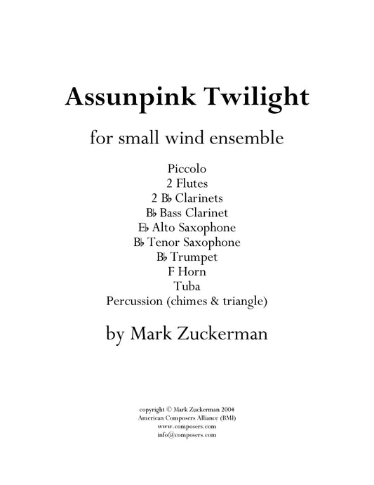 ASSUNPINK TWILIGHT