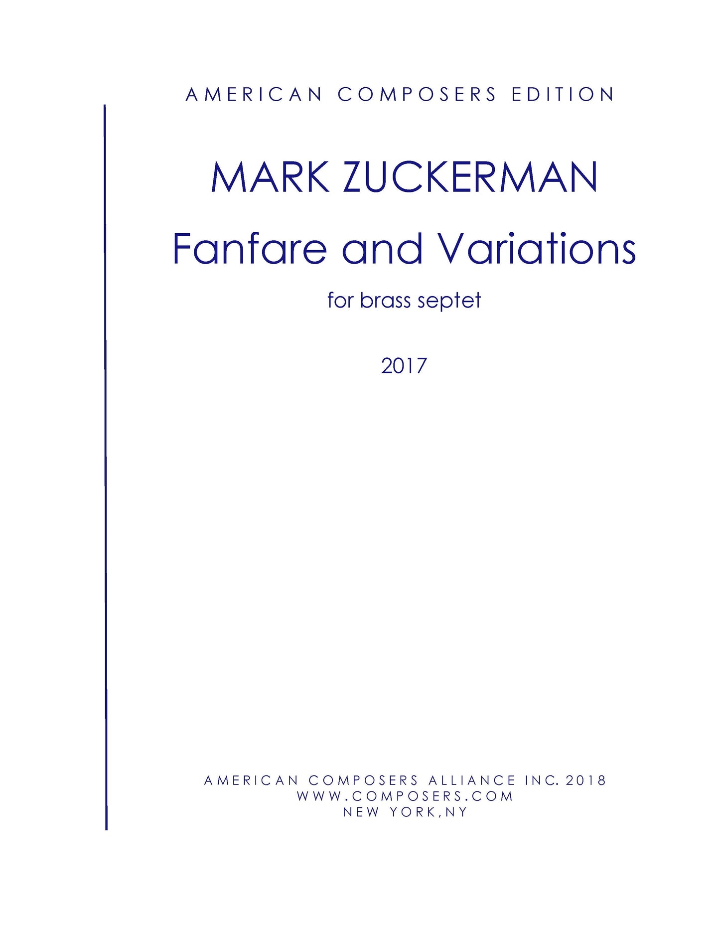 FANFARE AND VARIATIONS