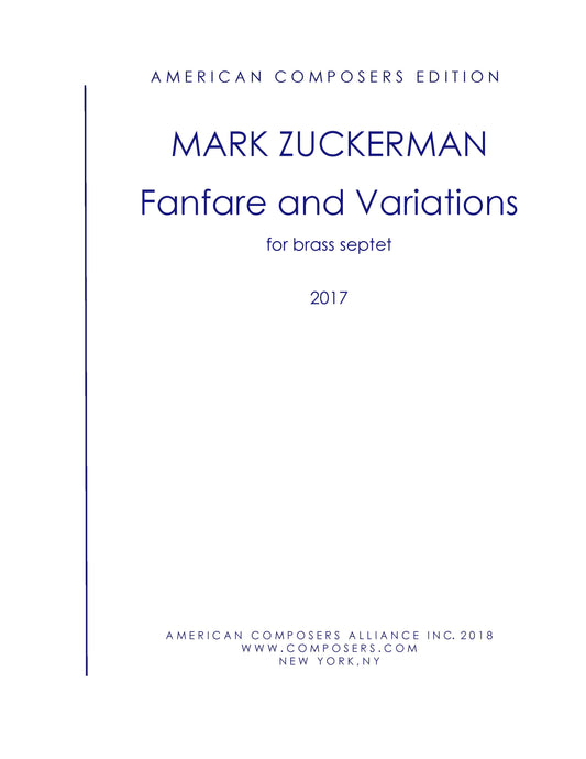 FANFARE AND VARIATIONS