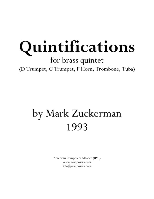 QUINTIFICATIONS